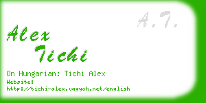 alex tichi business card